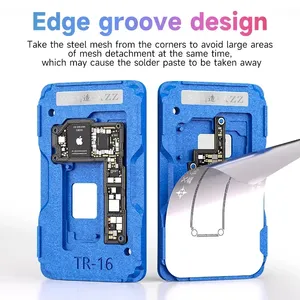 ชุดเครื่องมือซ่อมแซมเมนบอร์ด iPhone X-17PM รุ่น XZZ TR BGA Reballing Stencil ชั้นกลาง สำหรับวางแผ่นดีบุก - Product Image 5