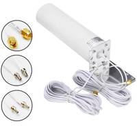 Antenne extérieure étanche 4G LTE 5G MIMO avec gain de 12dBi pour connecteur SMA mâle CRC9 TS9, câble d'extension double de 5 mètres pour routeur
