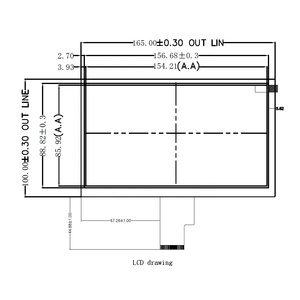 Pantalla Táctil de 7 Pulgadas con Resolución de 1024x600, Brillo de 300cd, Interfaz de Chip GT 911 LVDS RGB - Product Image 4