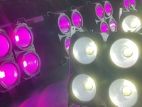 Projecteur LED COB Slim 400W à 4 Yeux RGBW/Blanc DMX512 et Contrôle Sonore IP20 B22 en Fer CRI95 Personnalisable pour Discothèque