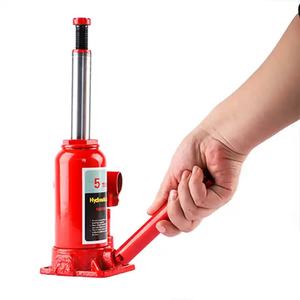 Nuevo Diseño, Gato Hidráulico de Botella Soldado Rojo de 5 Toneladas de Capacidad, Tipo Push-Pull, para Reparación de Automóviles y Elevación de Objetos en el Hogar - Product Image 2