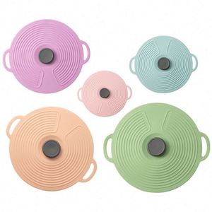Antibacterial Eco-Friendly Silicone Reusable Stretch Lids Food Caps Universal Bowl Pot Lid Cover Pan <b>Sealed</b> Kitchens - Product Image 3