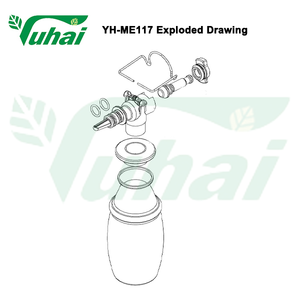 ブーマティック搾乳バケツ/白色搾乳サンプラー、酪農場設備、牛用搾乳機、牛乳・水サンプラー - Product Image 4