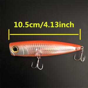 Leurre de pêche en mer Japan <span class=keywords><strong>Maria</strong></span> Pop Queen 105mm, popper en acier inoxydable pour thon et bleu-feuille, appât dur - Product Image 5