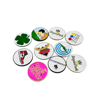 Marqueur de balle de golf en métal avec logo personnalisé, conception gratuite, pince magnétique pour chapeau de golf, marqueur de balle de golf personnalisé