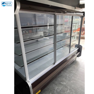 <span class=keywords><strong>Vitrine</strong></span> Réfrigérée Numérique à Grande Capacité, Simple Face, en Acier Coloré, Sans Givre, pour Fruits/Lait, avec Éclairage LED, pour Supermarché - Product Image 2