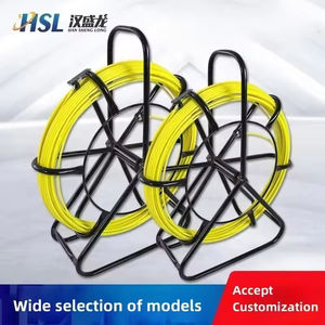 HANSHENGLONG 8mm 250m Tige de guidage en fibre de verre jaune pour câbles souterrains - Product Image 2