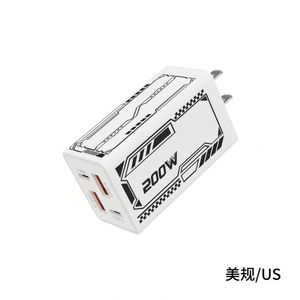 อะแดปเตอร์ไฟฟ้า 200W ชาร์จเร็วแบบหลายพอร์ต ช่องเสียบ Type-C คู่ รองรับ PD 3.0 สำหรับโทรศัพท์มือถือ - Product Image 5