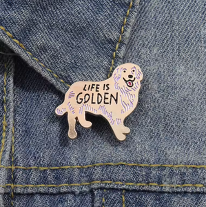 Lindo perro llavero de acero inoxidable bolso de escuela de Metal de moda insignia de dibujos animados para sombrero - Product Image 4