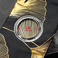 Rideaux Salon Modernes Luxe Feuille d'Or Imprimée Voile Transparent Œillets pour Fenêtre Panneaux de Drapé pour Salon