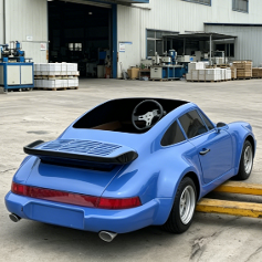Luxurious Deep Blue Retro Drift Electric Go-kart Genuine Leather Seats Optional Color Ambience <strong>Lights</strong> Commercial Rental Go-karts - Product Image 4