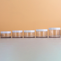 Vente en gros de pots en plastique de 50g, 80g, 100g, 120g, 150g, 200g, 250g, 300g, pots en plastique PET à paroi épaisse personnalisés pour crème, pot de massage