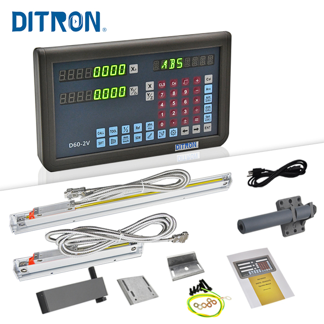 Diitron LED D60 DRO Digital Readout Glass Linear Scale for Milling Lathe Machine 2/3 Axis OEM Customizable 3 Year Warranty