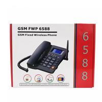 Telepon Meja Nirkabel GSM Multifungsi Hemat Biaya Terbaik 2 SIM ETS 6588