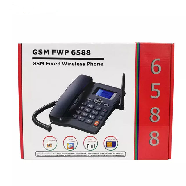 Best 2 Sims Low Cost Multi Function GSM Fixed Wireless Desktop Phone Mobile ETS 6588