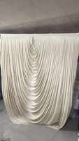 Voilages baroques préfabriqués en soie de lait, 50 couleurs, blanc, sur mesure, pour décorations de mariage