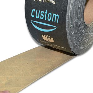 China concurrerende prijs op maat gemaakte gepersonaliseerde logo groothandel milieuvriendelijk zwart glasvezelversterkt watergeactiveerd kraftpapier - Product Image 4