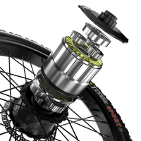 Vélo électrique de ville et de montagne SHENGMILO S600 pour hommes, moteur 2000W, batterie lithium 48V 17.5AH, système de frein à disque, pneus larges, moyeu arrière