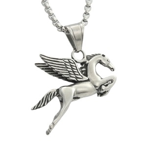 Collar con colgante de acero inoxidable Pegasus para hombre, joyería de regalo con dije de animal a la moda, 280251 - Product Image 4