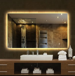 3-5 Mét Môi Trường Treo Tường Cảm Ứng Chuyển Đổi Cảm Biến Barbershop Wifi Loa <span class=keywords><strong>Led</strong></span> Thắp Sáng Thông Minh Gương Chiếu Sáng Treo Tường - Product Image 3