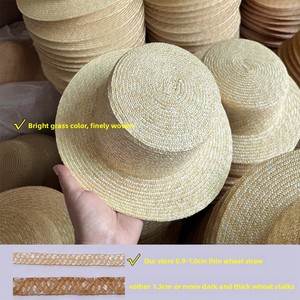 Sombrero de Paja Natural Tejido a Mano, Estilo Panamá, para Mujer, Estilo Francés y Británico, para Vacaciones de Verano en la Playa, con Ala Ancha - Product Image 3