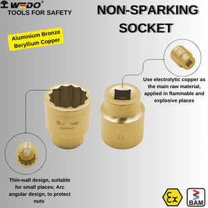 वेडो ukas बाम एटेक्स प्रमाण पत्र गैर-स्पार्किंग एल्यूमीनियम कांस्य बेरिलियम कॉपर 1/<span class=keywords><strong>2</strong></span> "ड्राइव सॉकेट - Product Image 4