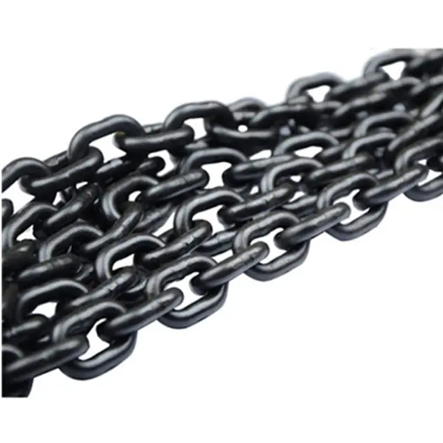 30mm Heavy Duty Industrial Black Finishing Drop Forge Short Link Chain Steel Galvanized Round Ship Anchor Chain