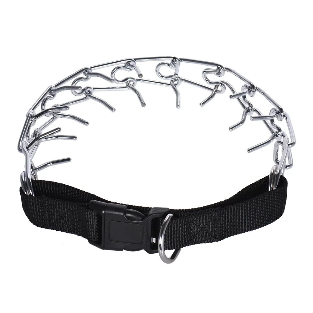 Thép Không Gỉ Có Thể Điều Chỉnh Nhanh Chóng Phát Hành Snap Buckle Dog Prong Đào Tạo Kim Loại Gear Pet Cổ Áo Cho Chó