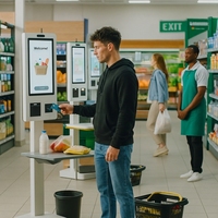 Kiosque de paiement libre-service sur pied LIVERDOL, plusieurs tailles, vente en gros usine, avec SDK, TPV, NFC, boîtier métallique et écran LED