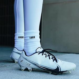 Chaussettes de sport unisexes de basket-ball de volley-ball personnalisées de couleur unie Chaussettes d'athlétisme de course professionnelle pour hommes - Product Image 3