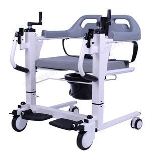 Sedia Comoda Mobile per Trasferimento Pazienti, Sollevatore e Sedia di Trasferimento Medica per Assistenza Domiciliare - Product Image 4