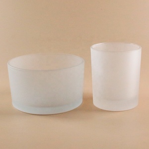 Langxu 18 oz ठंस्टेड सफेद मैट प्रभाव चौड़ा मुंह 3 डेक बड़े मोमबत्ती जार लक्जरी अनुकूलित सेवा थोक - Product Image 4