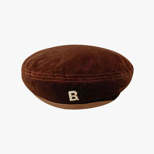 女性のための西洋式ネイビーベレー帽日本の画家Bレターベレー帽 - Product Image 5