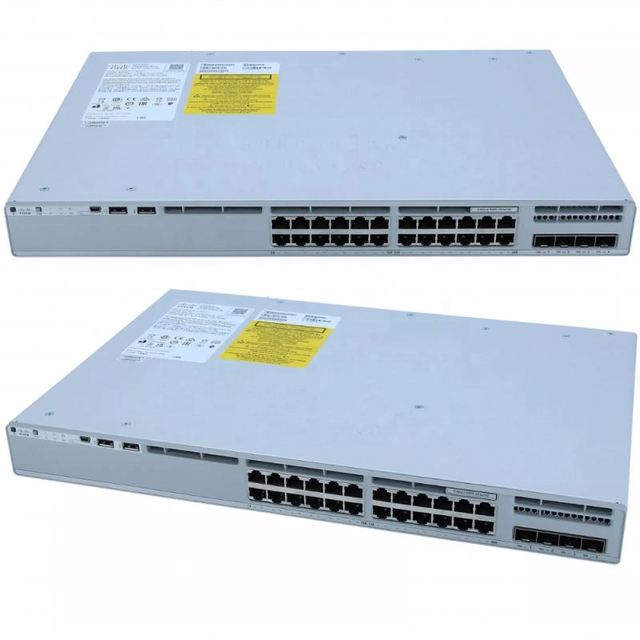 Cisco C9300L-24T-4X-E Catalyst Stackable 24 Gigabit Port 4 X 10GbE Uplinks Ethernet Managed Network Switch C9300L-24T-4X-E