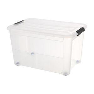Transparent Plastic Storage Box Rectangle Stackable Organizer For Clothes Toys Snacks Household Use Large Size - Product Image 5