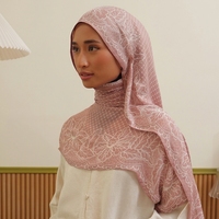Hijab personnalisé en modal Vela, modèle tendance 2026, nouvelle collection, qualité supérieure, 100% coton modal, foulard musulman imprimé en modal avec dentelle