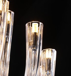 Hiện đại sang trọng LED treo trần đèn Premier <span class=keywords><strong>High</strong></span> <span class=keywords><strong>End</strong></span> Glass Chandelier ánh sáng mặt dây chuyền khách sạn biệt thự sảnh trang trí nội thất - Product Image 5