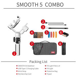 <span class=keywords><strong>Estabilizador</strong></span> de Gimbal de Mano para Teléfono Inteligente de 3 Ejes <span class=keywords><strong>Zhiyun</strong></span> <span class=keywords><strong>Smooth</strong></span> 5S <span class=keywords><strong>Combo</strong></span>, Versión Mejorada del <span class=keywords><strong>Smooth</strong></span> <span class=keywords><strong>5</strong></span> con Motor Potente, en Existencia - Product Image 2