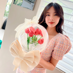 AYOYO festa della mamma regali stile <span class=keywords><strong>speciale</strong></span> tulipano acrilico Bobo palla rotonda fiore artificiale - Product Image 2