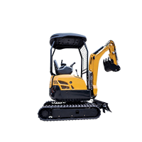 Mini-excavatrice compacte SY18, petite excavatrice sur chenilles avec une profondeur de creusement de 2200 mm pour le terrassement, l'aménagement paysager et les travaux de terrassement