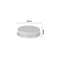 Bonne qualité argent 38mm 43mm 43 / 400 fermeture de bouteille bouchons à vis à filetage continu couvercles en aluminium