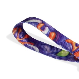 สายจูงสุนัข H3D ลายพัฟสีม่วง พร้อมหัวเข็มขัดรูปหมีสีเหลือง - Product Image 5