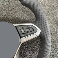 Volant en cuir pour VW MK8 Touareg GTI Golf pour Passat Jetta avec chauffage et assistance au maintien de voie ACC