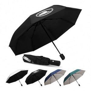 Promotional Fashion <b>Foldable</b> Double Layer <b>Umbrella</b> 3 Fold Sunshade Outdoor Folding Uv Protect <b>Umbrella</b> with Logo Printing - Product Image 2