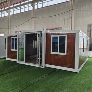 La casa prefabbricabile espandibile del contenitore della cabina dell'ala doppia dell'impianto idraulico di 20FT per la casa Mobile si espande e l'<span class=keywords><strong>hotel</strong></span> - Product Image 3