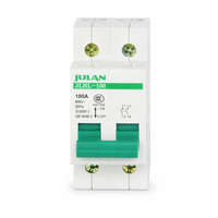Interrupteur sectionneur JLHL 1P 2P 3P 4P 63A 80A 100A 125A 400V sur rail DIN, sectionneur principal IEC60947-3