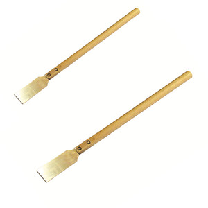 Raspadores Antichispas de Fabricación China OEM con Mango de Madera y Hoja de Aluminio y Bronce, Resistentes, Tamaños Personalizados Disponibles - Product Image 1