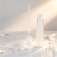 Flacon vaporisateur de parfum en plastique givré personnalisé de 6 ml, 8 ml, 10 ml, rechargeable, à brume fine, atomiseur de voyage pour l'emballage de parfum