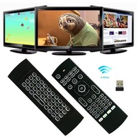 Mini Teclado Inalámbrico 2.4G MX3 con Función de Aprendizaje IR, Retroiluminado, Compatible con Smart TV / Android TV Box, etc.