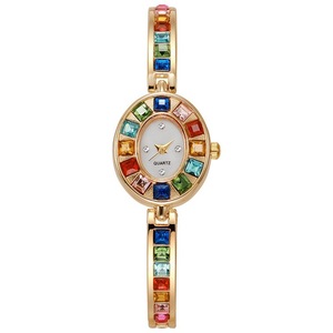 <span class=keywords><strong>Orologio</strong></span> da <span class=keywords><strong>Donna</strong></span> Stile Bracciale, <span class=keywords><strong>Elegante</strong></span> <span class=keywords><strong>Orologio</strong></span> a Bracciale Ovale con Gradiente Arcobaleno, Gioiello <span class=keywords><strong>Elegante</strong></span> con Catena a Polsino - Product Image 4